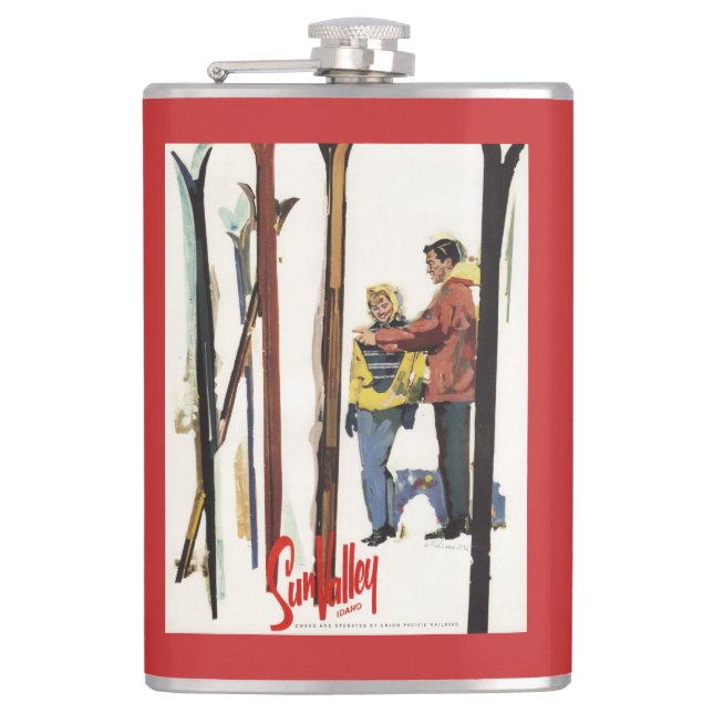 Cantil Esquis que levantam-se na neve pelo poster do (Frente)