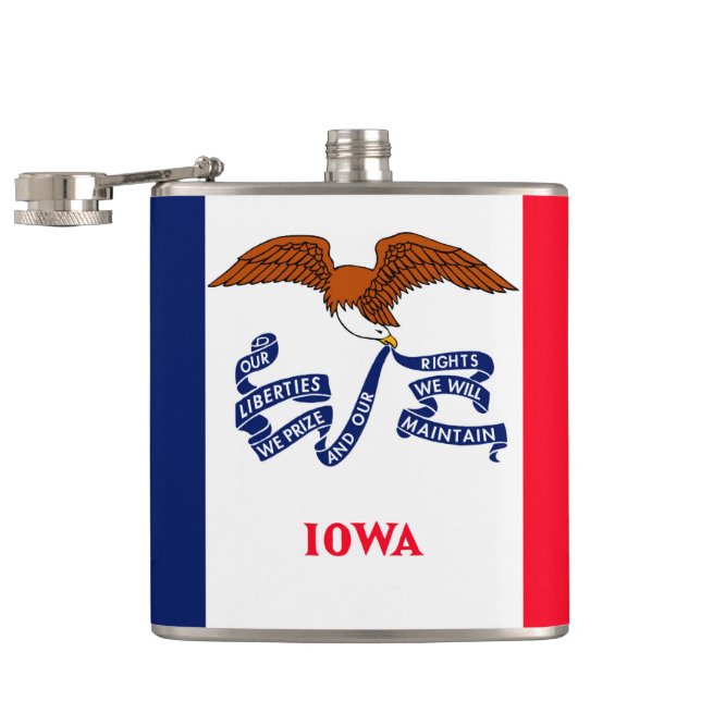 Cantil Estado de Iowa Flag Design (Aberto)