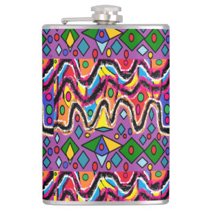 Cantil Estilo de pintura Hippy Retro