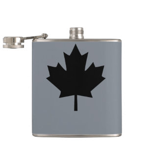 Cantil Estilo preto canadense da folha de bordo