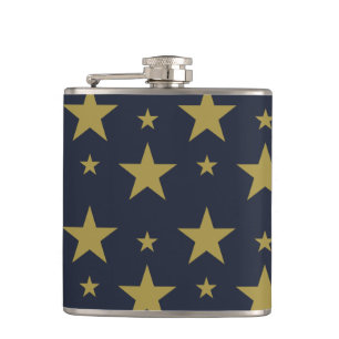 Cantil Estrelas do ouro em azul Marinho - Elegante e Eter