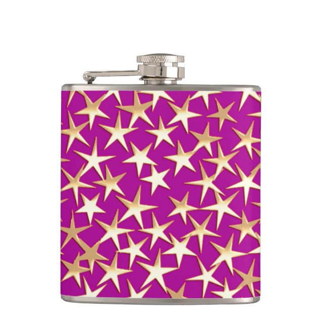 Cantil Estrelas douradas sobre roxo ametista (Frente)