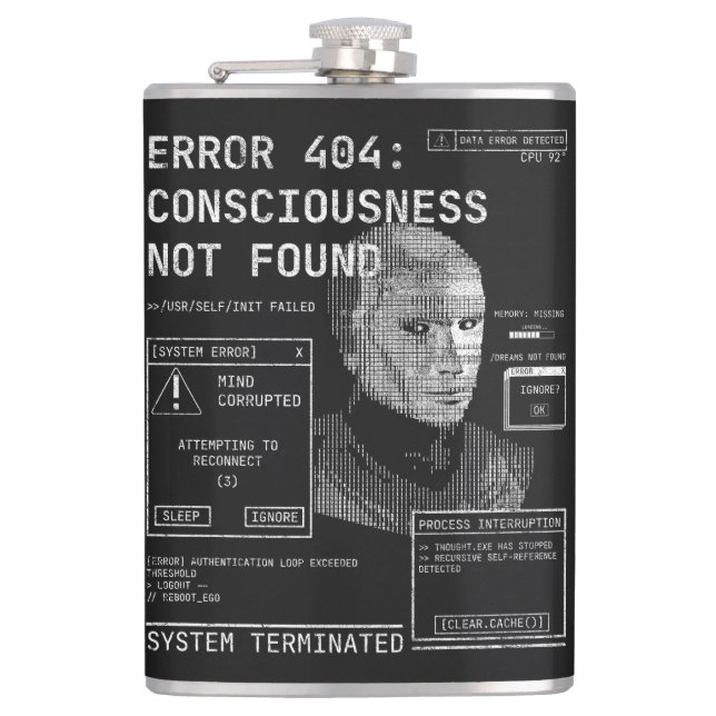 Cantil Esvaziado - Desenho de Streetwear Tecno-Brutalist (Frente)