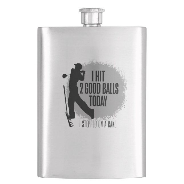 Cantil Eu Acertei 2 Balls Hoje - golfe engraçado (Frente)