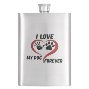 Cantil Eu amo meu travesseiro decorativo de cachorro