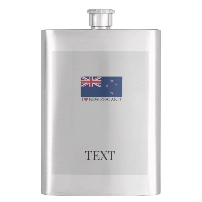 Cantil Eu Amo NZ Classic Flask (Frente)