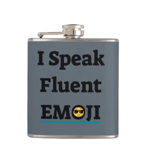 Cantil Eu Falo Fluente Emoji