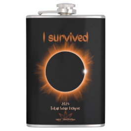 Cantil Eu Sobrevivi A 2024 O Eclipse Vinyl Wrapped Flask