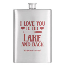 Cantil Eu te amo no lago e atrás - Dia de os namorados