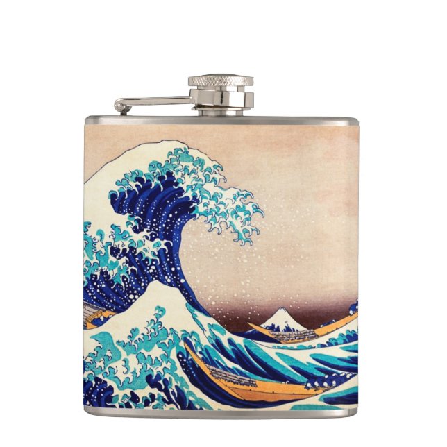 Cantil Excelente Wave Off Kanagawa Vintage Impressão Art  (Frente)