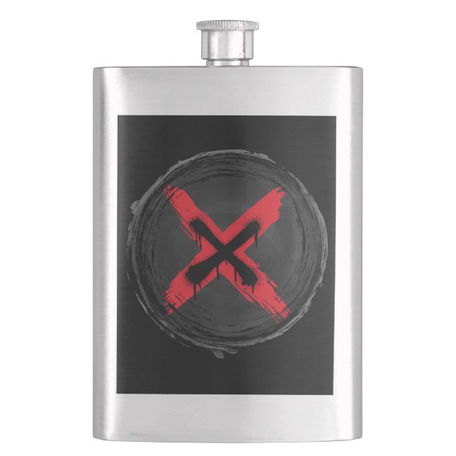 Cantil Expressão Vermelha Grunge (Frente)