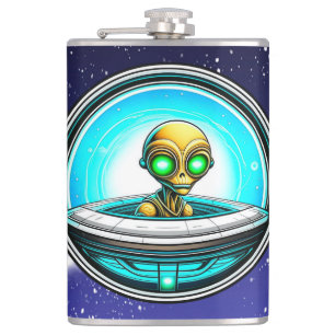 Cantil Extraterrestre voando em um OVNI