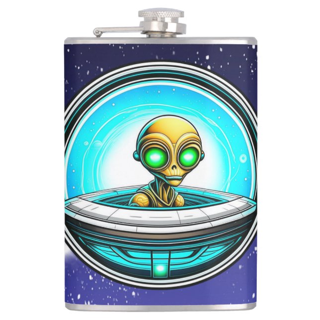 Cantil Extraterrestre voando em um OVNI (Frente)