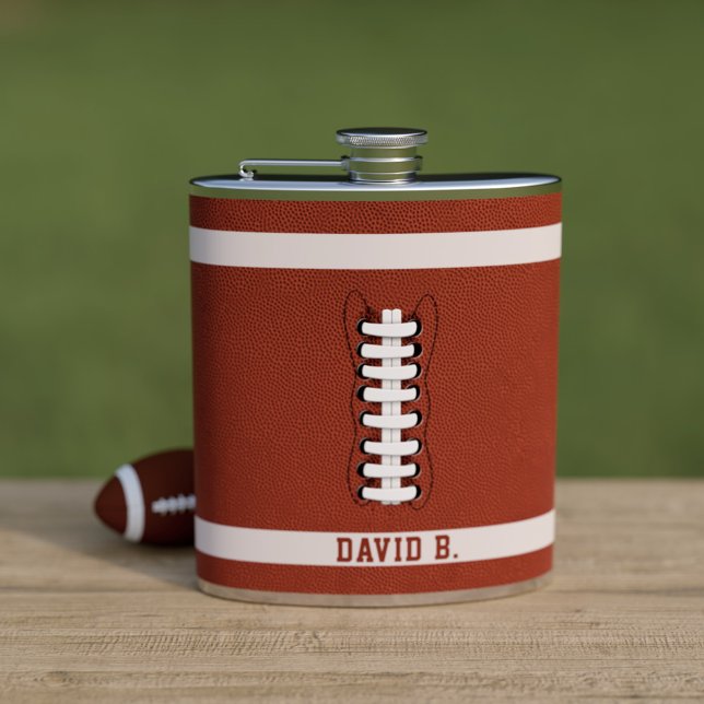 Cantil Fã Americana Nome Fã Tailgate (A fun flask inspired by a football. Makes a great gift for your football mad dad)