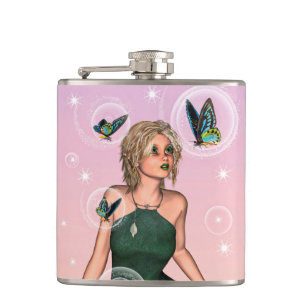 Cantil Fada Borboleta Brilhante Arte de Fantasia