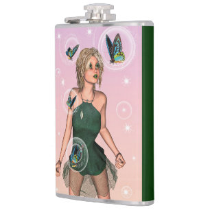Cantil Fada Borboleta Brilhante Arte de Fantasia