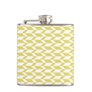 Cantil Faixa Chevron com Seta de Dois Tom Negrito Amarelo