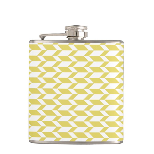 Cantil Faixa Chevron com Seta de Dois Tom Negrito Amarelo (Frente)