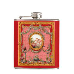 Cantil família impressão barroca do século XVIII feliz