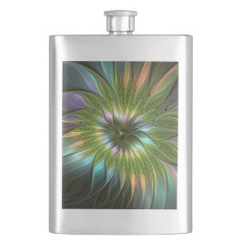 Cantil Fantasia Colorida Luminosa Flores Arte Fractal