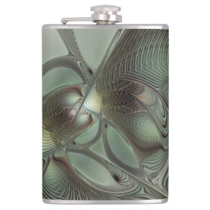 Cantil Fantasia de Arte Fractal da Cinza Olive Sage