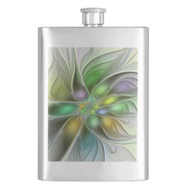 Cantil Fantasia Flor Colorida Moderno Abstrato Fractal