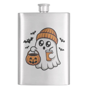 Cantil Fantasma de Halloween Kawaii Laranja Espírito de O