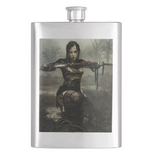 Cantil Fantasy Art, Mulher Guerreira com Espada