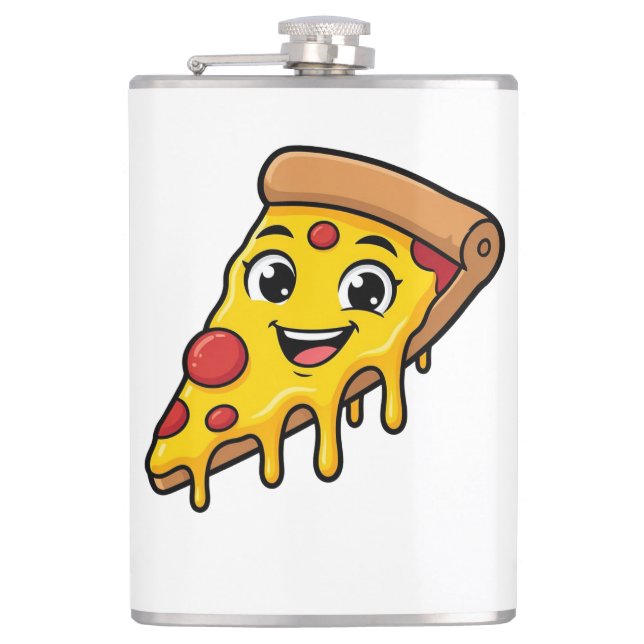 Cantil Fatia de Pizza Feliz e Divertida com Queijo Elásti (Frente)