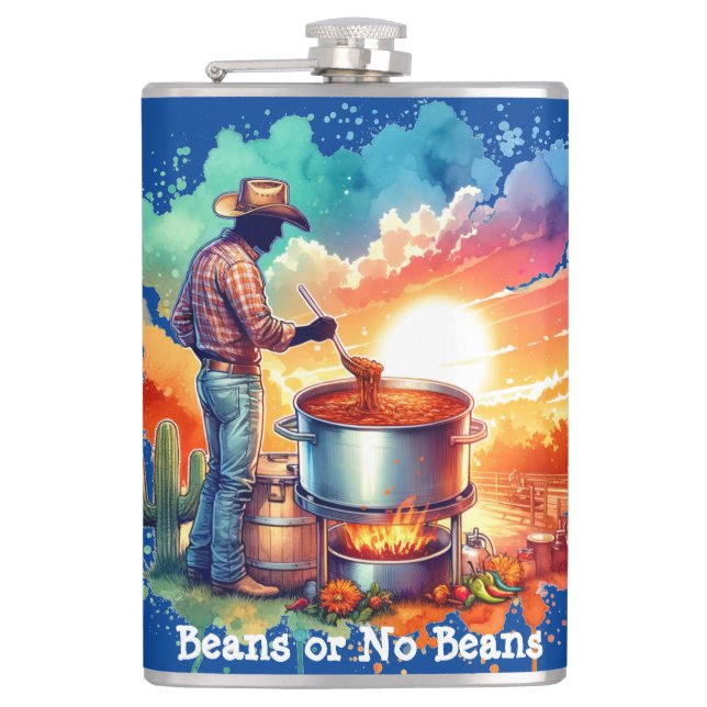 Cantil Feijões ou No Beans Chili Cozinhar Cowboy 1 (Frente)