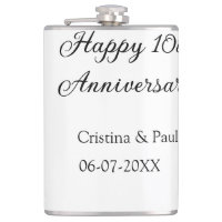 Feliz 10º aniversário, simples nome de casamento m