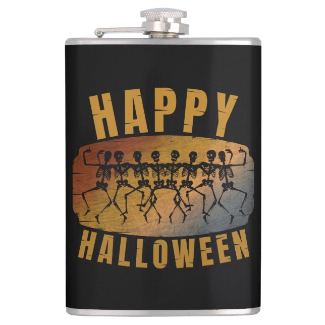 CANTIL FELIZ HALLOWEEN ESQUELETO DANÇANTE (Frente)