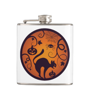 Cantil Feliz lanterna do Halloween aranhas e morcegos neg