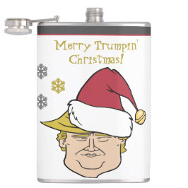 Cantil Feliz Maga Trump Christmas Flask