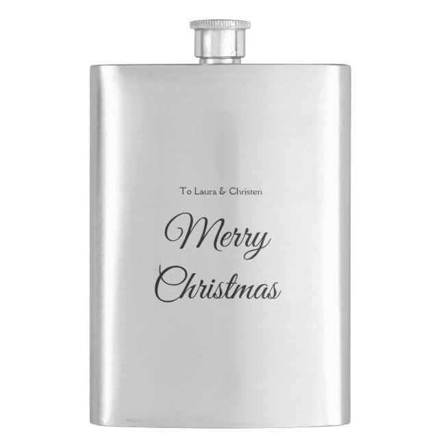 Cantil Feliz Natal adicionar nome texto presente personal (Frente)
