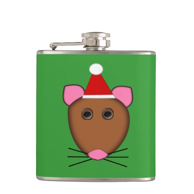 Cantil Feliz Natal Mouse Flask (Frente)