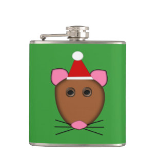 Cantil Feliz Natal - Rato Flask