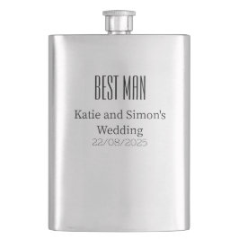 Cantil Festa de casamento - Frasco da anca do Padrinho de