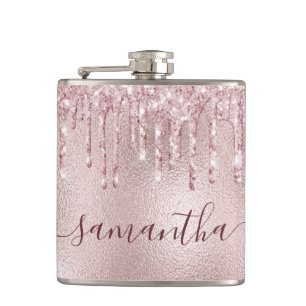 Cantil Festa de despedida de solteira rosa dourado monogr