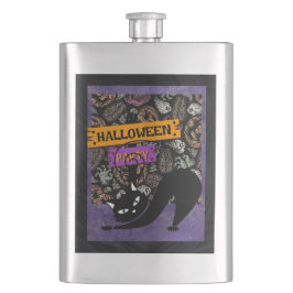 Cantil Festa de Halloween e Gato Preto