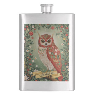 Cantil Festivo Foliage Owl Personalizado
