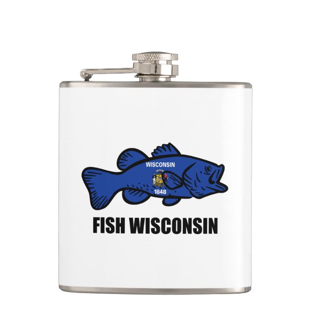 Cantil Fish Wisconsin Flag (Frente)