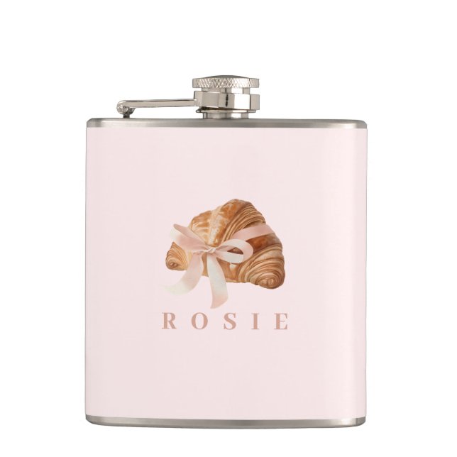 Cantil Fita Rosa Coquette Personalizada (Frente)