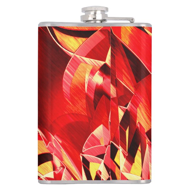 Cantil Fitas vermelhas raspadas que simulam movimento (Verso)