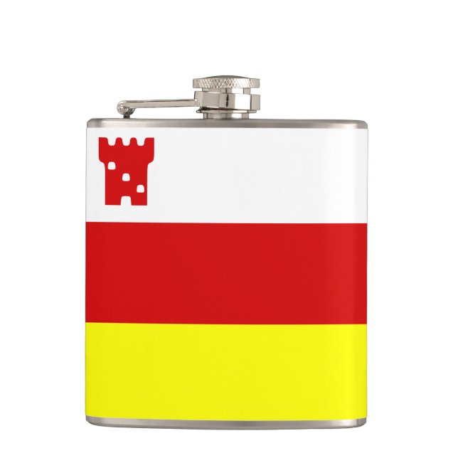 Cantil Flag of Santa Barbara, California Flask (Frente)
