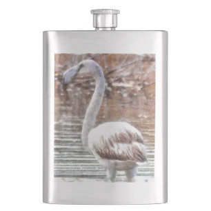 Cantil Flamingo Watercolor exótico