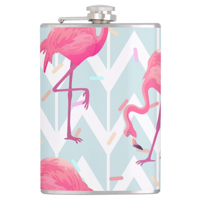 Cantil Flamingos - Cinza De Luz: Tropical Vintage. (Frente)
