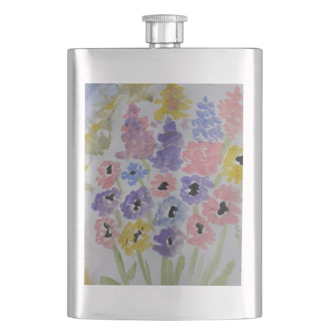Cantil Fláscara Clássica de Flores Selvagens de Verão (Frente)