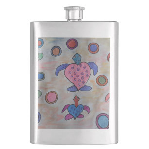 Cantil Fláscara Clássica de Tartarugas e Círculos