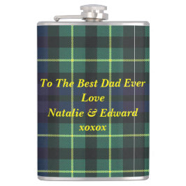 Cantil Flask - Amarelo, Verde e Azul Tartan